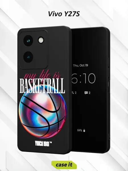 Case it Чехол на Vivo Y27S с принтом Баскетбол