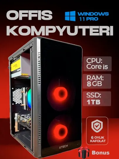 Готовый компьютер, системный блок Core i5, 8Gb ОЗУ, SSD 512GB-1TB RGB кулер кейс + бонус