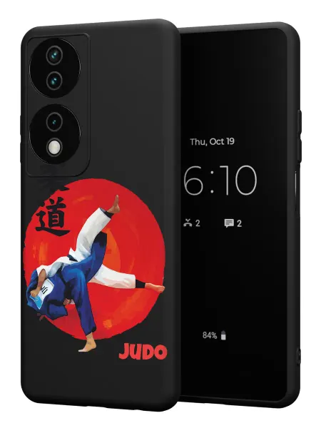 PBl store Чехол на Honor X7b с принтом Дзюдо