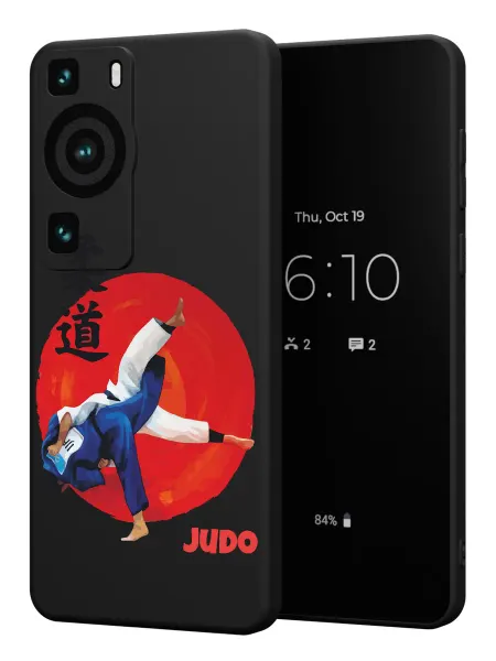PBl store Чехол на Huawei P60 P60 Pro с принтом Дзюдо