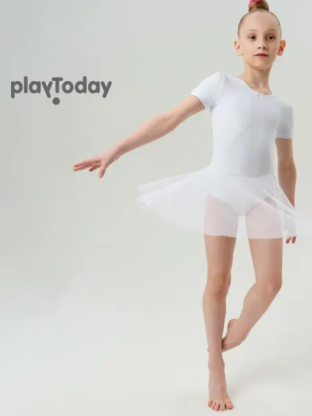 PlayToday Купальник гимнастический с юбкой спортивный для тренировок