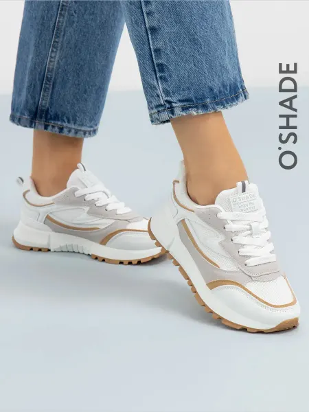 O`SHADE Кроссовки женские дышащие белые