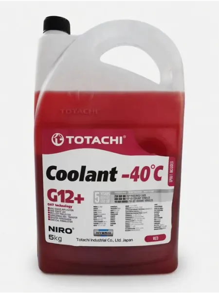 TOTACHI Антифриз Red красный -40 G12 5кг. 43105