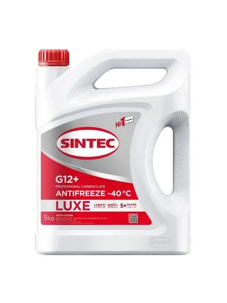 SINTEC Антифриз LUXE G12+ красный 5кг. 614503