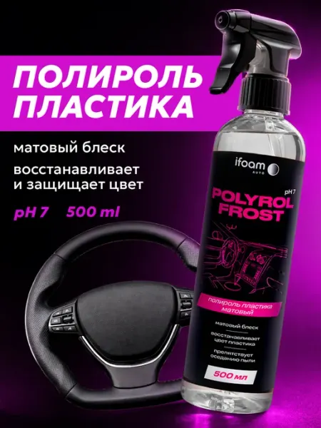Ifoam auto Полироль пластика автомобиля матовый Bubble Gum 500 мл
