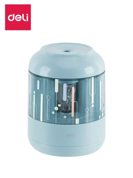 Точилка мех. на батарейках H508-BL (сн) Deli, 508-BL-H