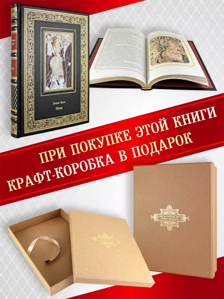 Творческое объединение Алькор Нана. Эмиль Золя. подарочная книга в коже